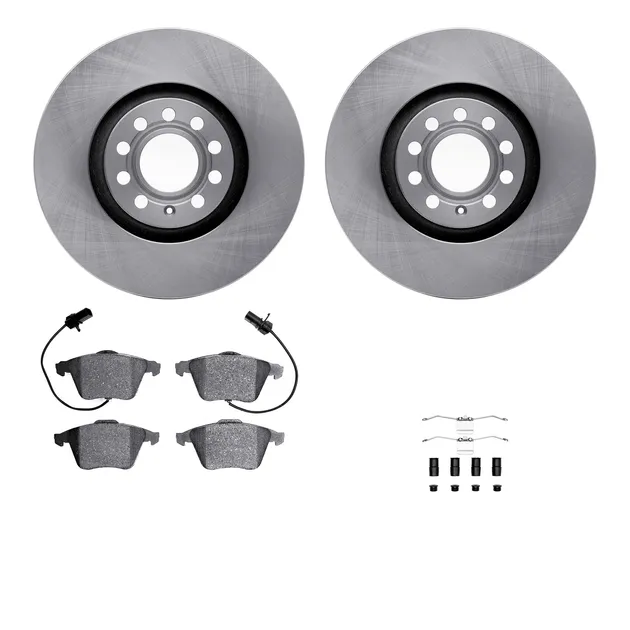 R1 Concepts WFWH1-73051 E- Line Series Brake Rotor W/ Ceramic Brake Pads & Hdw